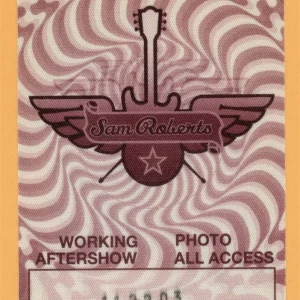 Sam Roberts 2006 Chemical City Concert Tour Backstage Pass