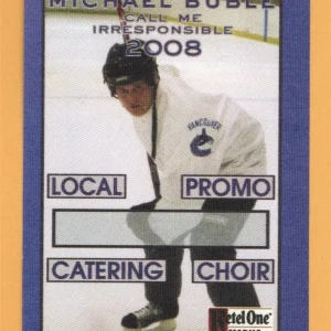 Michael Buble 2008 Call Me Irresponsible Concert Tour LOCAL Backstage Pass