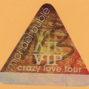Michael Buble 2009 Crazy Love Concert Tour VIP Backstage Pass