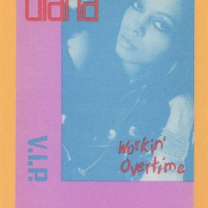 Diana Ross 1989 Workin' Overtime Concert Tour VIP Backstage Pass