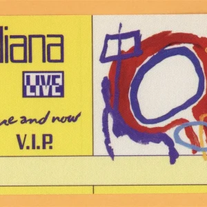 Diana Ross 1992 Here and Now Concert Tour VIP Backstage Pass