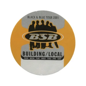 Backstreet Boys 2001 Black & Blue Concert Tour Local Crew Backstage Pass