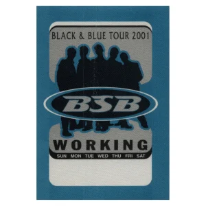 Backstreet Boys 2001 Black & Blue Concert Tour Working Backstage Pass