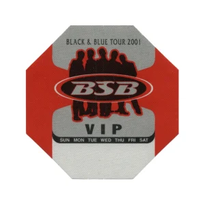 Backstreet Boys 2001 Black & Blue Concert Tour VIP Backstage Pass