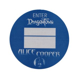 Alice Cooper 2002 Dragontown Concert Tour VIP Backstage Pass