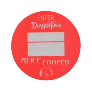 Alice Cooper 2002 Dragontown Concert Tour VIP Backstage Pass