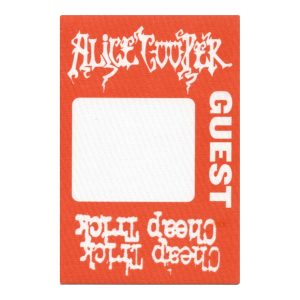 Alice Cooper 2005 Cheap Trick Dirty Diamonds Concert Tour Guest Backstage Pass