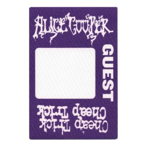 Alice Cooper 2005 Cheap Trick Dirty Diamonds Concert Tour Guest Backstage Pass