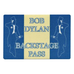 Bob Dylan 1995 Concert Tour Backstage Pass