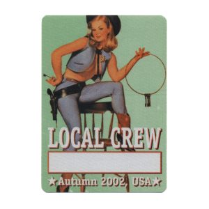Bob Dylan 2002 Love and Theft Concert Tour Local Crew Backstage Pass