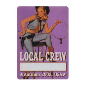 Bob Dylan 2002 Love and Theft Concert Tour Local Crew Backstage Pass