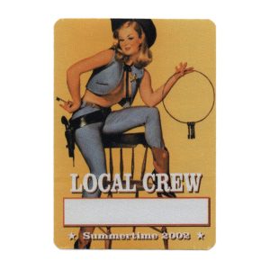Bob Dylan 2002 Love and Theft Concert Tour Local Crew Backstage Pass