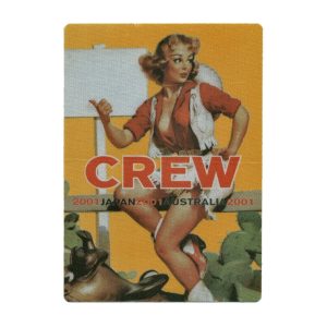 Bob Dylan 2001 Love and Theft Concert Tour Crew Backstage Pass