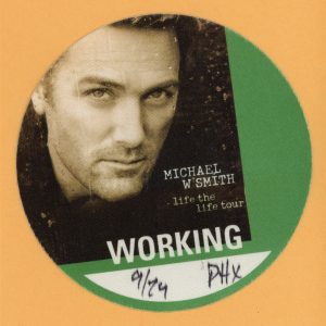 Michael W. Smith 1998 Live the Life Concert Tour STAFF Backstage Pass
