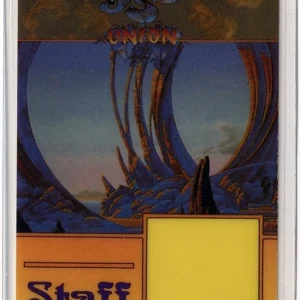 Yes 1991 Union Concert Tour Crew Staff Laminated Backstage Pass