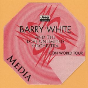 Barry White 1995 Icon Concert Tour MEDIA Backstage Pass