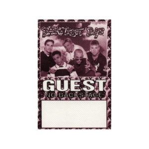 Backstreet Boys 1998 Backstreet's Back Concert Tour Guest Backstage Pass