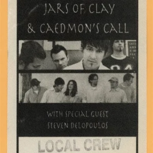 Jars of Clay 2002 The Eleventh Hour Concert Tour VIP Backstage Pass