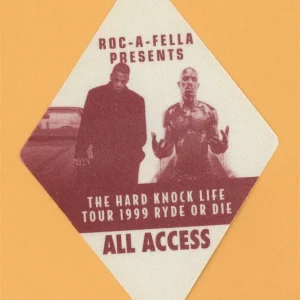 Jay Z 1999 Hard Knock Life Concert Tour ALL ACCESS Backstage Pass