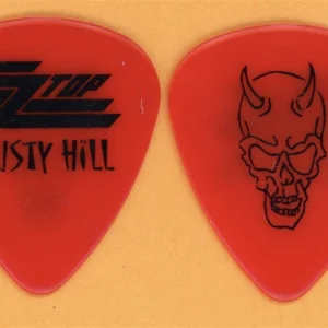 ZZ Top Dusty Hill Devil Skull Vintage Guitar Pick - 2009 40th Anniversary Tour