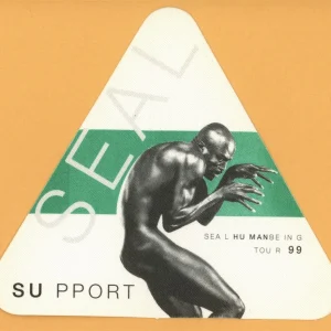 Seal 1999 Human Being Concert Tour SUPPORT Backstage Pass