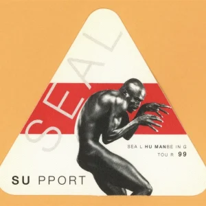 Seal 1999 Human Being Concert Tour SUPPORT Backstage Pass