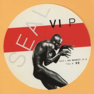 Seal 1999 Human Being Concert Tour VIP Backstage Pass