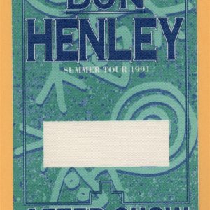 Don Henley 1991 Summer Concert Tour AFTER SHOW Backstage Pass - Eagles