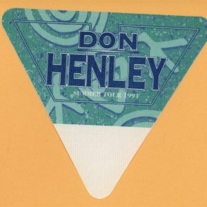 Don Henley 1991 Summer Concert Tour Backstage Pass - Eagles