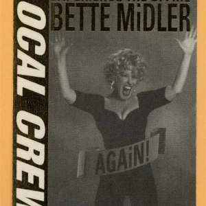 Bette Midler 1993 Experience the Divine Again! Tour LOCAL CREW Backstage Pass