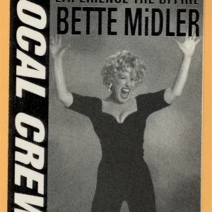 Bette Midler 1993 Experience the Divine Tour Local Crew Backstage Pass