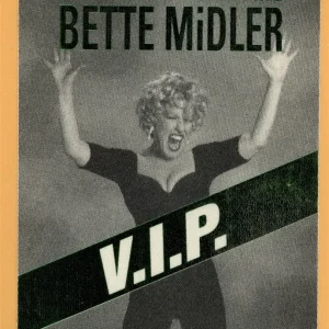 Bette Midler 1993 Experience the Divine Tour VIP Backstage Pass