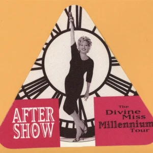 Bette Midler 1999 The Divine Millennium Tour AFTER SHOW Backstage Pass