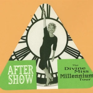 Bette Midler 1999 The Divine Millennium Tour AFTER SHOW Backstage Pass