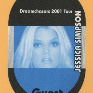 Jessica Simpson 2001 Dreamchasers Concert Tour GUEST Backstage Pass