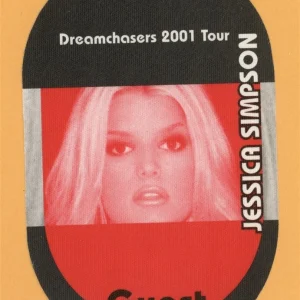 Jessica Simpson 2001 Dreamchasers Concert Tour GUEST Backstage Pass