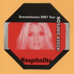Jessica Simpson 2001 Dreamchasers Concert Tour HOSPITALITY Backstage Pass