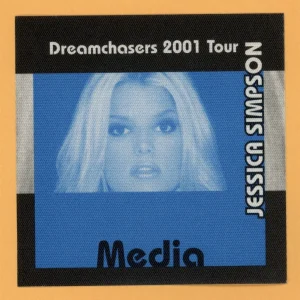 Jessica Simpson 2001 Dreamchasers Concert Tour MEDIA Backstage Pass