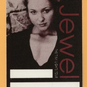 Jewel 1997 Tiny Lights Concert Tour Backstage Pass