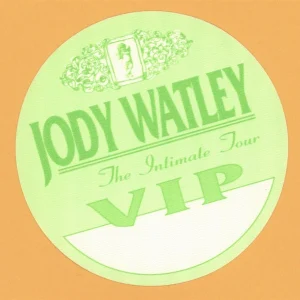 Jody Watley 1993 The Intimate Concert Tour VIP Backstage Pass
