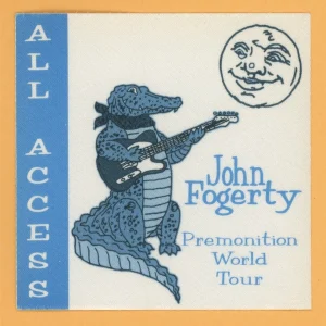 John Fogerty 1998 Premonition Concert Tour ALL ACCESS Backstage Pass