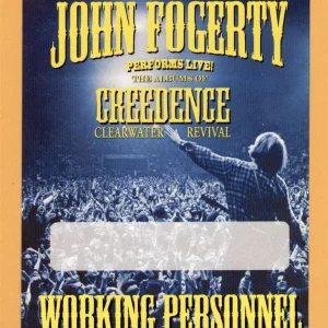 John Fogerty 2007 Revival Concert Tour WORKING Backstage Pass