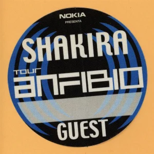 Shakira 1998 Dónde Están los Ladrones? Concert Tour GUEST Backstage Pass