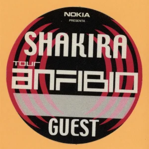 Shakira 1998 Dónde Están los Ladrones? Concert Tour GUEST Backstage Pass