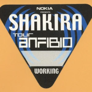 Shakira 1998 Dónde Están los Ladrones? Concert Tour WORKING Backstage Pass