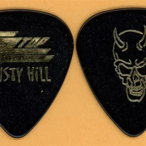 ZZ Top Dusty Hill Devil Skull Vintage Guitar Pick - 2009 40th Anniversary Tour