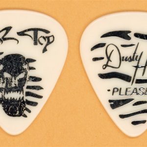 ZZ Top Dusty Hill Pleaser Skull Guitar Pick - 1996 Continental Safari Tour
