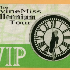 Bette Midler 1999 The Divine Millennium Tour VIP Backstage Pass