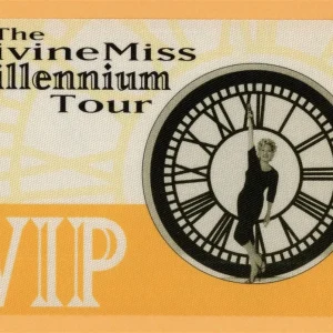 Bette Midler 1999 The Divine Millennium Tour VIP Backstage Pass