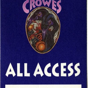 Black Crowes 1993 High as the Moon Concert Tour All Access Backstage Pass